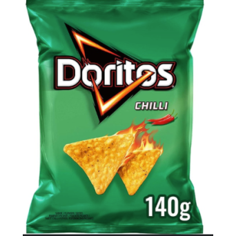 DORITOS CHILLI 140g caja 20 uni.