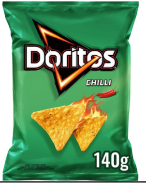DORITOS CHILLI 140g caja 20 uni.