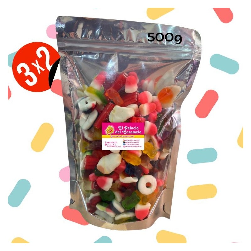 Crea tu propia bolsa de gominolas de 500g