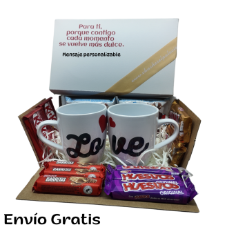 caja enamorados pequeña mensaje