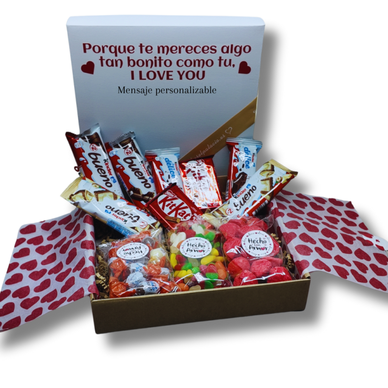 caja mixta gominolas y choco