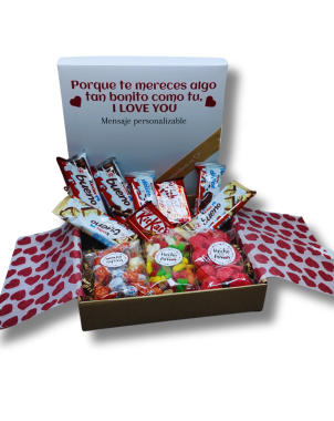 caja mixta gominolas y choco