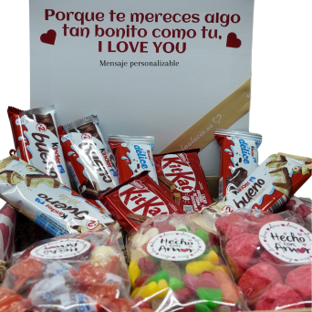 caja mixta gominolas y choco