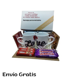 caja enamorados pequeña mensaje