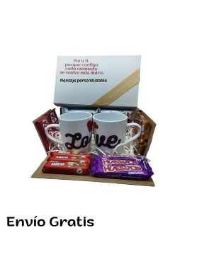 caja enamorados pequeña mensaje