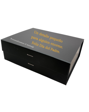 caja dia del padre negra Grande