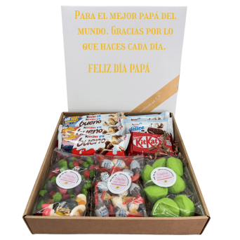 Caja gominola y chocolate DIA del padre