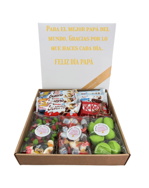 Caja gominola y chocolate DIA del padre