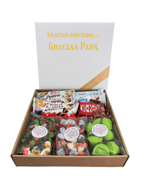 Caja gominola y chocolate DIA del padre