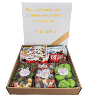 Caja gominola y chocolate DIA del padre