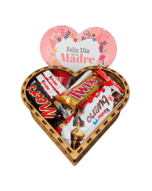 Cajita madera mama 1 rosa