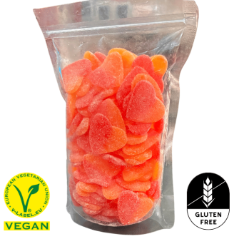 🍑 Corazones de Melocotón Veganos 500g