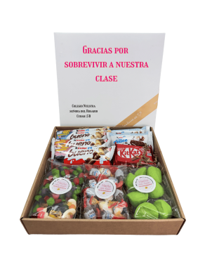 Caja gominola y chocolate Fin de curso