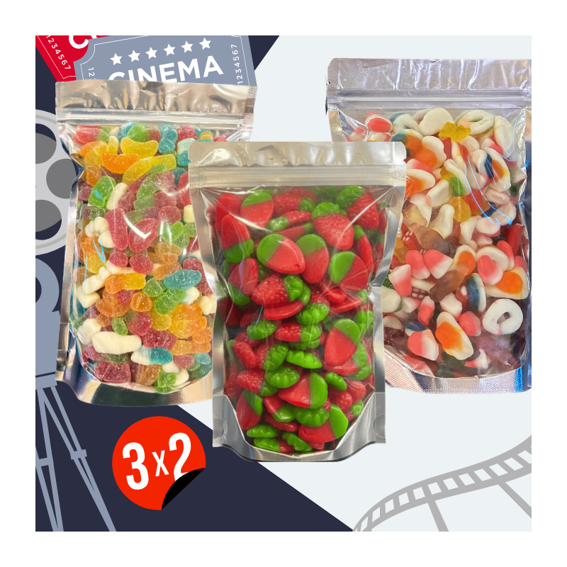 Packs Cine 3x2 (Sin Gluten)