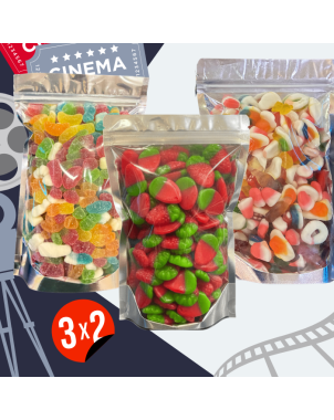 Packs Cine 3x2 (Sin Gluten)