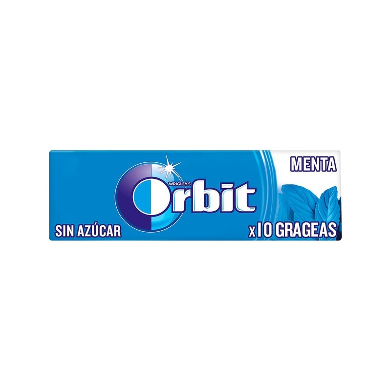 CHICLE ORBIT MENTA 10 PIEZAS