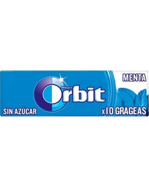 CHICLE ORBIT MENTA 10 PIEZAS