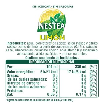 NESTEA Sin Azúcar LATA