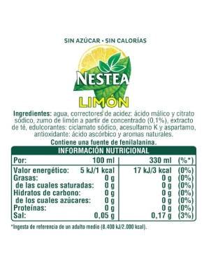 NESTEA Sin Azúcar LATA