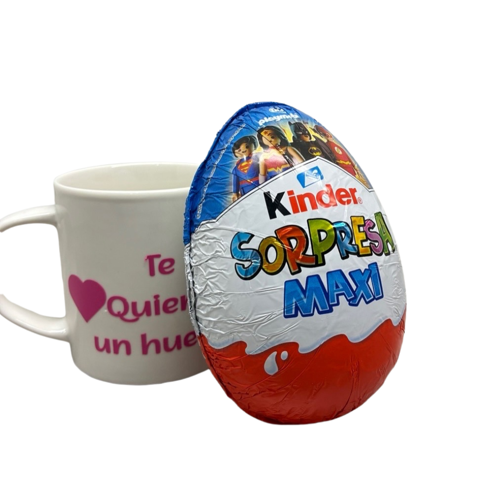 🥚☕ Personalized Mug with Kinder Maxi Egg – Original Gift
