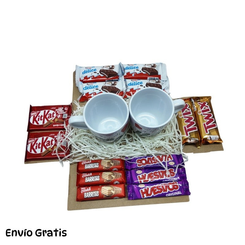 Valentine's Gift Box with Personalized Mugs - A Gift to Share