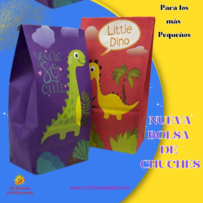 920 BOLSITAS CUMPLEAÑOS BABY DINO.